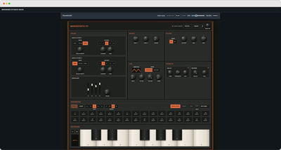Web Synth browser-based synthesiser rack